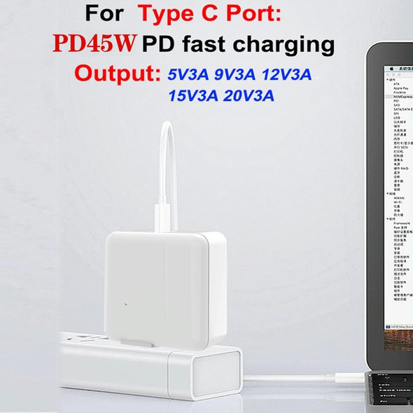 GAN 65W PD45W Dual Type-C+QC3.0 USB Multi Compatible Laptop Adapter AU + US Plug White