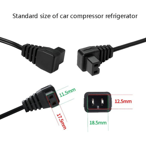 Car Compressor Refrigerator Line 12/24V Semiconductor Refrigerator Power Cord Cigarette Lighter Line, Specification: With Switch 1m