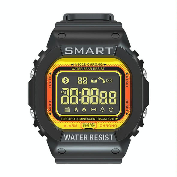 EX16T 1.21 inches LCD Screen Smart Watch 50m Waterproof, Support Pedometer / Call Reminder / Motion Monitoring / Remote Camera(Orange)