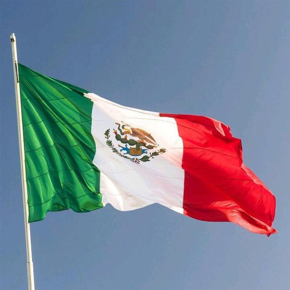 90 x 150cm Mexican Flag No. 4 Polyester Flag