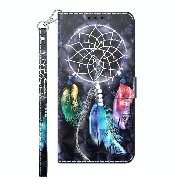 For Samsung Galaxy A05s 3D Painted Leatherette Phone Case(Colorful Dreamcatcher)