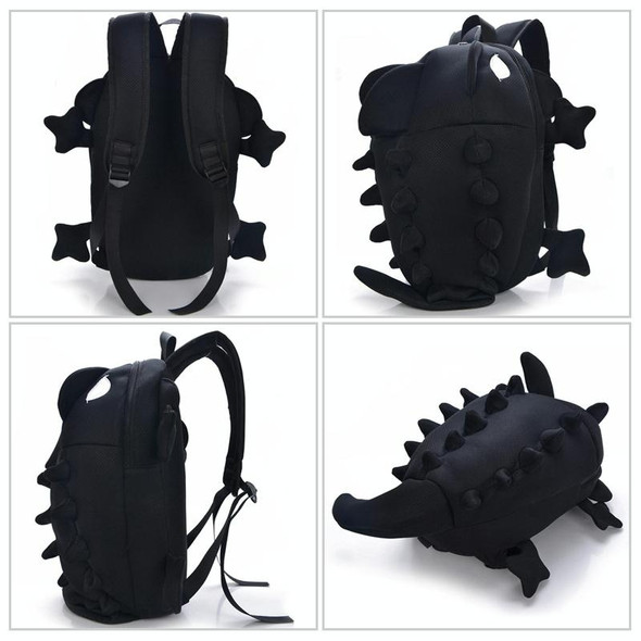 3D Animal Backpack Dinosaur Shape Cartoon School Bags Teenager Schoolbag(Gery)