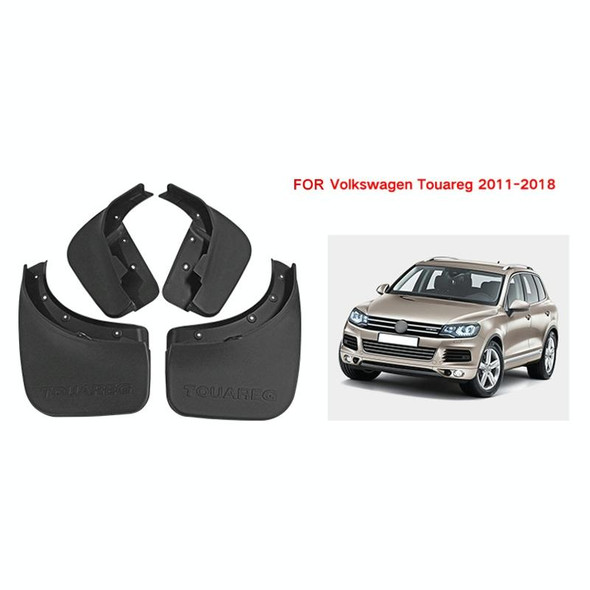 For Volkswagen Touareg 2011-2018 4pcs/Set Car Auto Soft Plastic Splash Flaps Fender Guard
