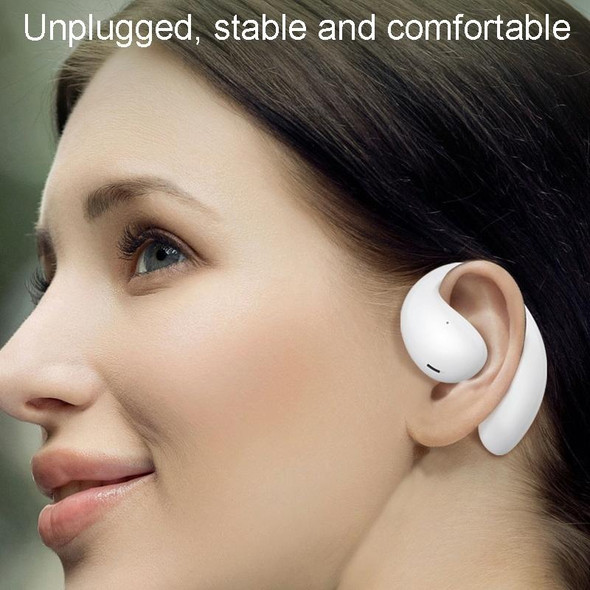 Open Sports Bluetooth Earphones On-Ear Long Life Wireless Earphones(White)