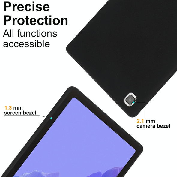 For Samsung Galaxy Tab S7 / S8 Oil Spray Skin-friendly TPU Tablet Case(Black)