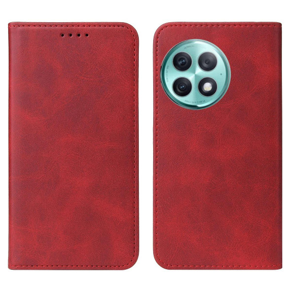 For OnePlus Ace 2 Pro Magnetic Closure Leatherette Phone Case(Red)