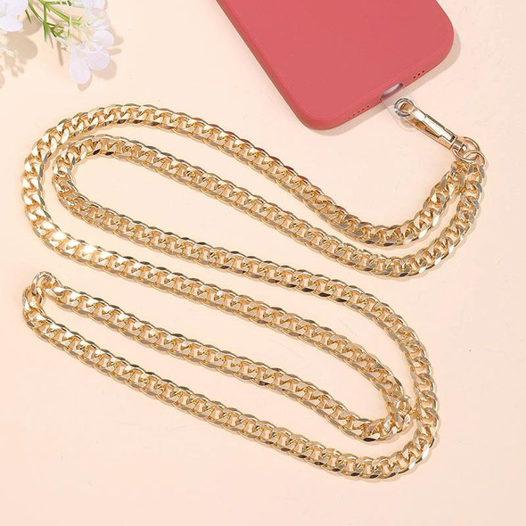 Metal Chain Crossbody Chain Phone Lanyard with Clip,Length: 1.25m, Model:K1650-9mm