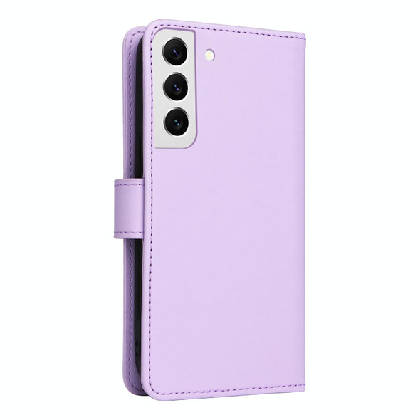 For Samsung Galaxy S22 BETOPNICE BN-005 2 in 1 Detachable Imitate Genuine Leatherette Phone Case(Light Purple)