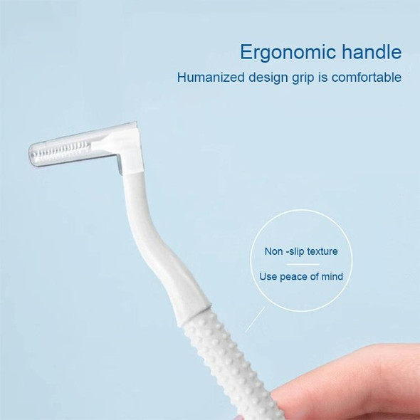 Fawnmum Nursing L-shaped Brush Wire Orthodontic Toothbrush Gap Brush 10 / Pack
