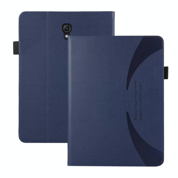 For Samsung Galaxy Tab A 10.5 / T590 Litchi Texture Leatherette Sucker Tablet Case(Dark Blue)