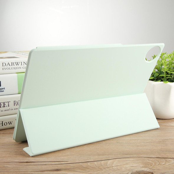 For Huawei MatePad Pro 13.2 Tri-fold Magnetic Clasp Leatherette Tablet Case(Light Green)