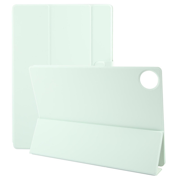 For Huawei MatePad Pro 13.2 Tri-fold Magnetic Clasp Leatherette Tablet Case(Light Green)