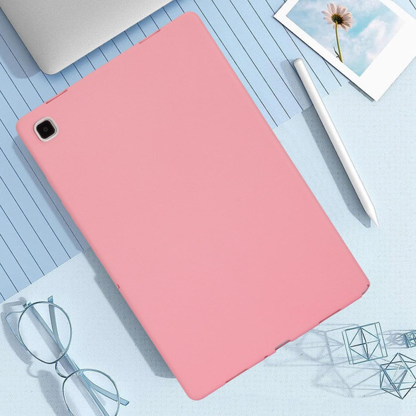 For Samsung Galaxy Tab S7 / S8 Oil Spray Skin-friendly TPU Tablet Case(Pink)