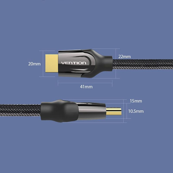 2m VenTion HDMI Round Cable Computer Monitor Signal Transmission Cable