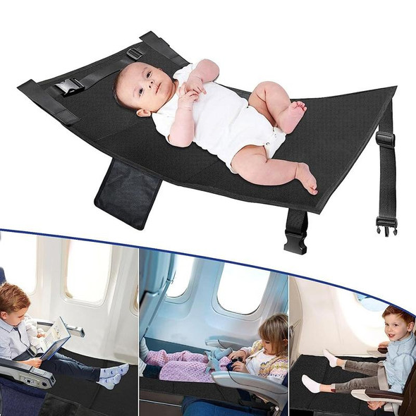 79 x 44cm Kids Airplane Seat Extender Portable Travel Seat Cushion(Gray)