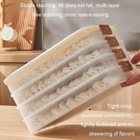 3 Layer With Cover Dumpling Storage Box Food Grade Home Dumpling Frozen Fresh Case