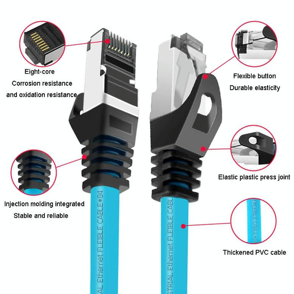 0.2m CAT5 Double Shielded Gigabit Industrial Ethernet Cable High Speed Broadband Cable