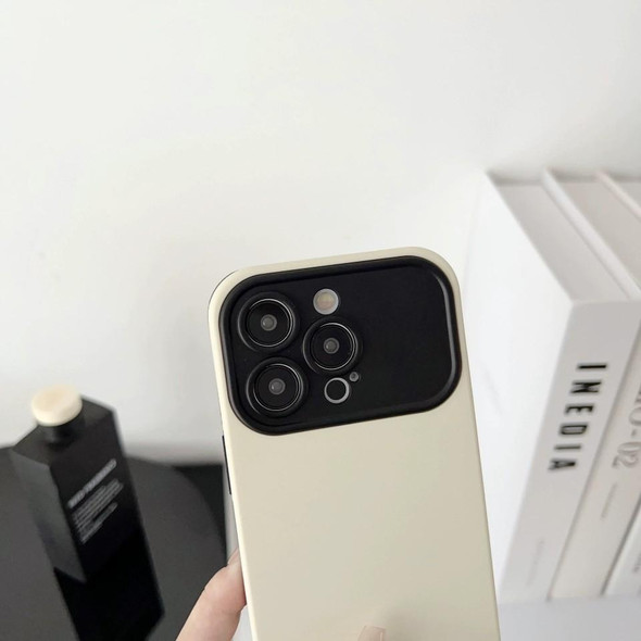 For iPhone 15 Plus Liquid Silicone Phone Case(Beige)