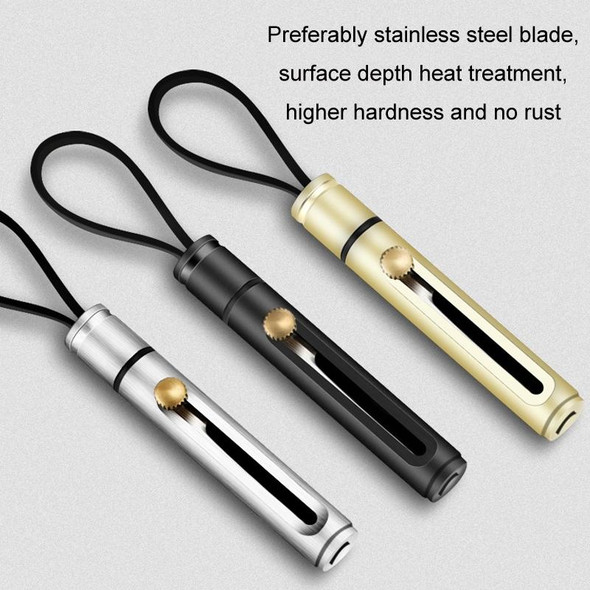 Mini Outdoor Portable Multi-functional Detachable Express Keychain, Color: Silver