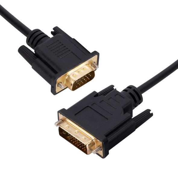 DVI to VGA Adapter Cable Computer Graphics Card Monitor Cable, Length: 3m