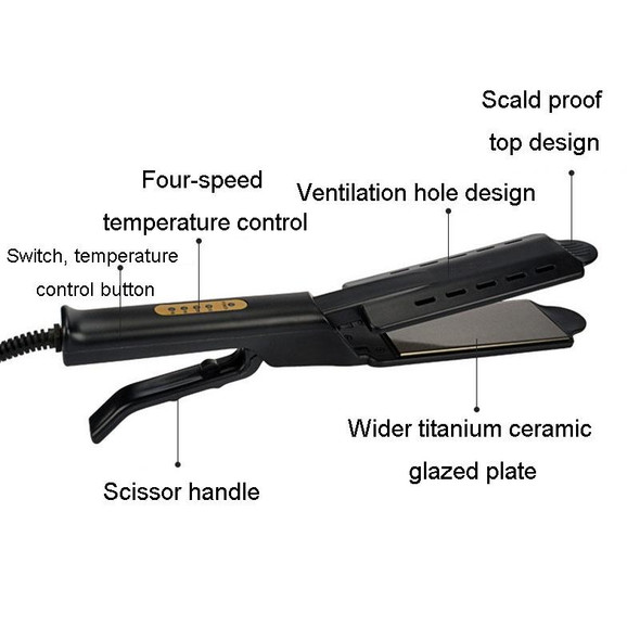 4-Speed Temperature Control Hair Straightening Clip Hair Straightener Hairdressing Tools AU Plug