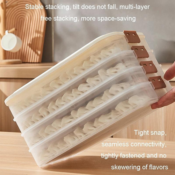 2 Layer With Cover Dumpling Storage Box Food Grade Home Dumpling Frozen Fresh Case