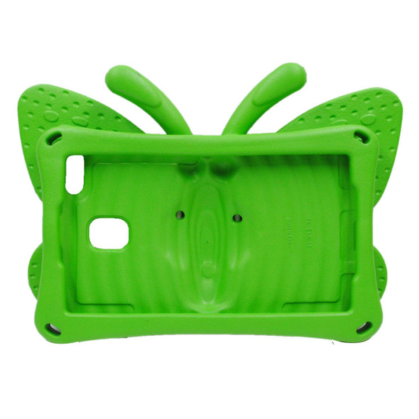 Amazon Kindle Fire HD8 2016/2017/2018 Butterfly Bracket Style EVA Children Falling Proof Cover Protective Case(Green)