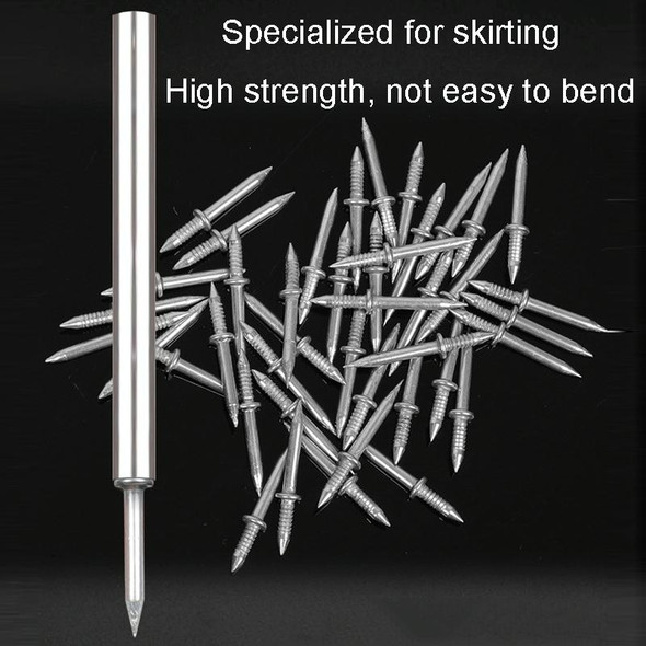 200pcs+1 Tool Skirting Non-Punch Markless Nails Single Headed Bi-Directional Crook Nails Bagged