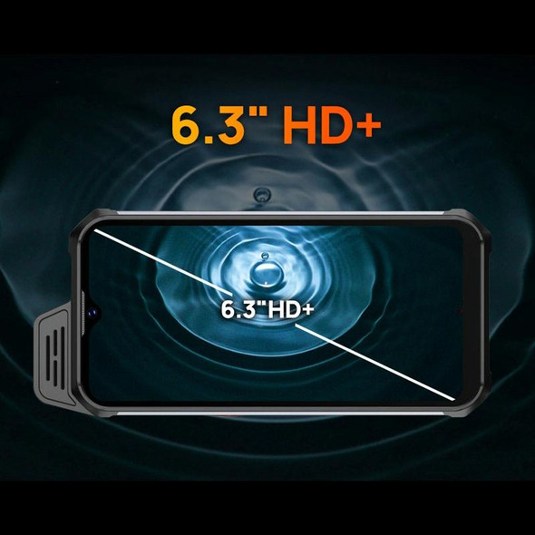 UNIWA W888 HD+ Rugged Phone, 4GB+64GB, 6.3 inch Android 11 Mediatek MT6765 Helio P35 Octa Core up to 2.3GHz, NFC, OTG, Network: 4G(Black Orange)