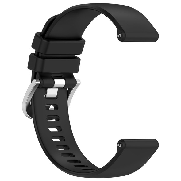 For Garmin vivoactive 5 / Active 5 20mm Silicone Watch Band(Black)