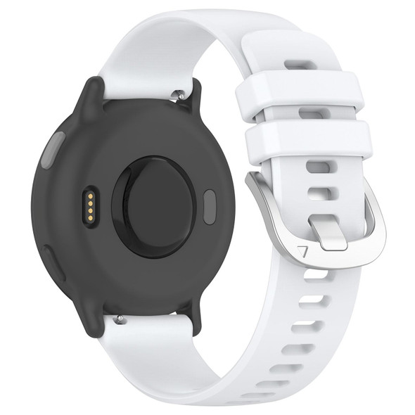 For Garmin vivoactive 5 / Active 5 20mm Silicone Watch Band(White)