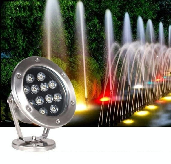 LED Underwater Light Pool Fish Pond Fountain Waterproof Landscape Light 6W(Red)
