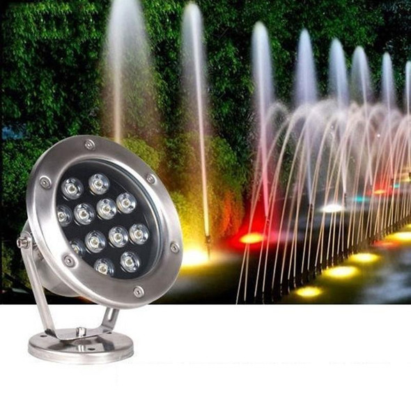 LED Underwater Light Pool Fish Pond Fountain Waterproof Landscape Light 6W(White)