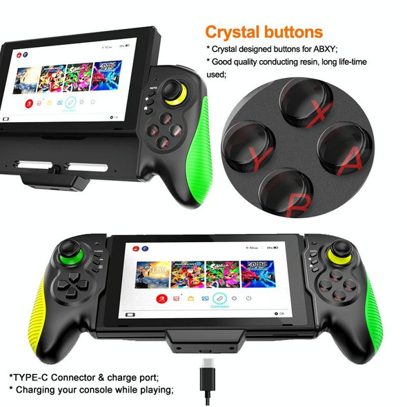 STK-7037 For Switch Game Controller with 6-axis Somatosensory Burst Function(Yellow Green)