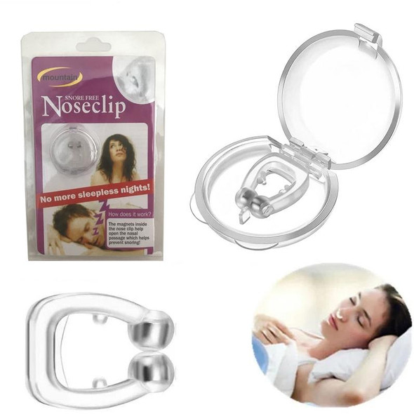 Magnetic Anti Snore Device Stop Snoring Nose Clip Sleeping Aid  Apnea Guard Blister Packaging