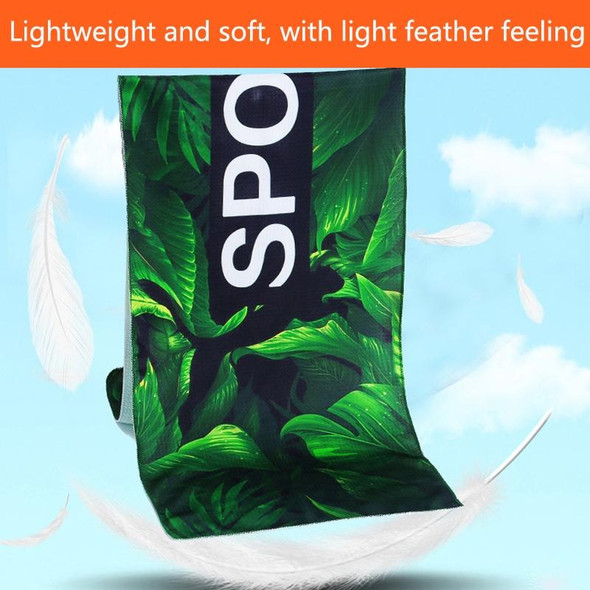 2 PCS Fitness Cold Towel Outdoor Sports Cooling Quick-Drying Towel, Size: 100 x 30cm(Greenery)