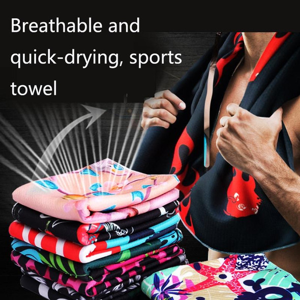 2 PCS Fitness Cold Towel Outdoor Sports Cooling Quick-Drying Towel, Size: 100 x 30cm(Starry Sky)