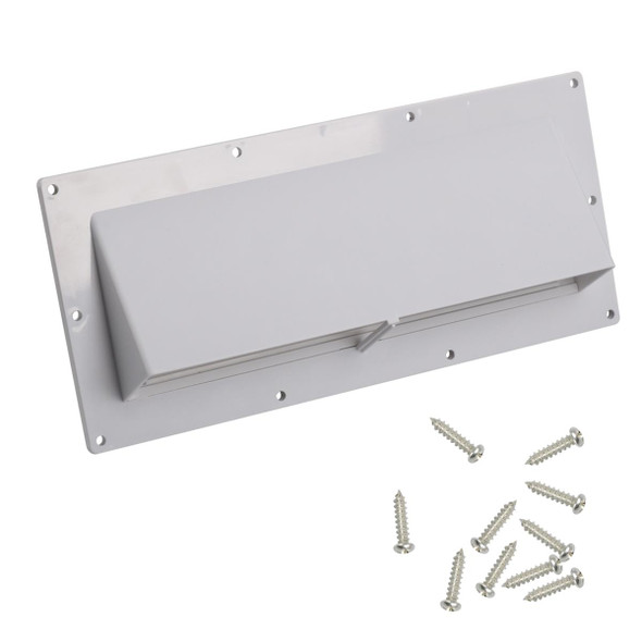 A8664 RV Range Hood Vent Exhaust Vent Cover with 10pcs Screws(White)