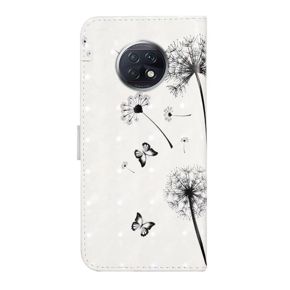 For Xiaomi Redmi Note 9 / 9T Oil Embossed 3D Drawing Leather Phone Case(Couple Dandelion)