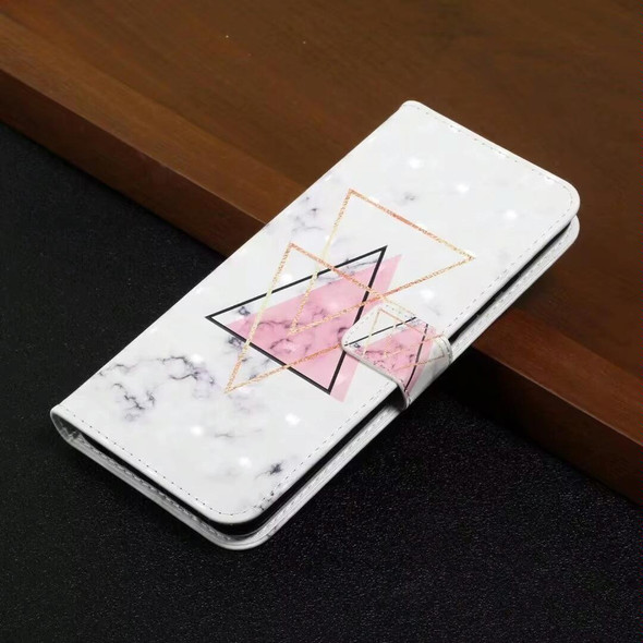 For Xiaomi Redmi Note 12S Oil Embossed 3D Drawing Leather Phone Case(Triangular Marble)