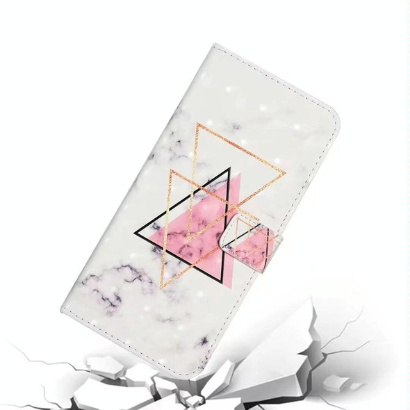 For Xiaomi Redmi Note 12S Oil Embossed 3D Drawing Leather Phone Case(Triangular Marble)