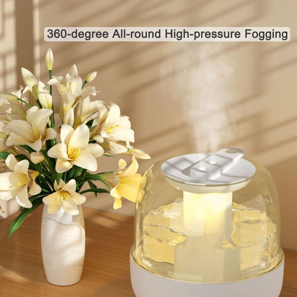 4L Wireless Humidifier USB Oil Diffuser with Night Light(Green)