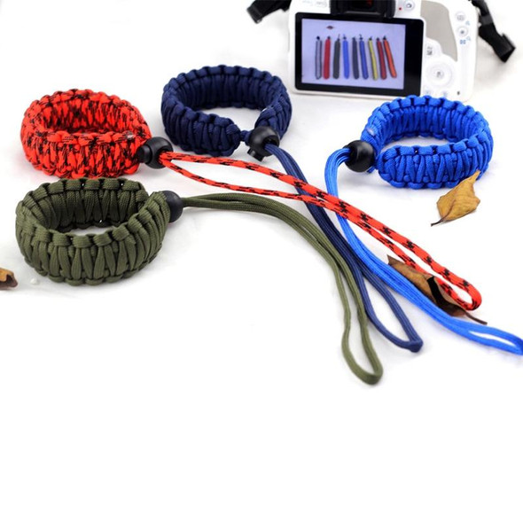 DIY Weave Style Anti-lost Colorful Wrist Strap Grip Emergency Survival Bracelet for DSLR / SLR Cameras, Random Color Delivery