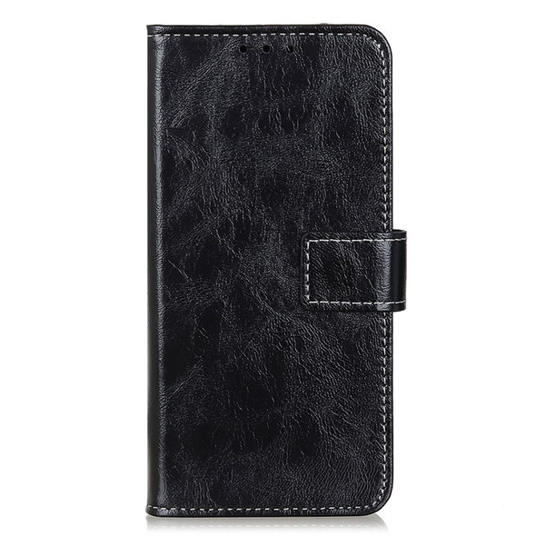 Anti-drop Phone Case Stand For Honor X9a 5G / Magic5 Lite 5G / X40 5G , Retro Crazy Horse Texture Leather Wallet Cover 