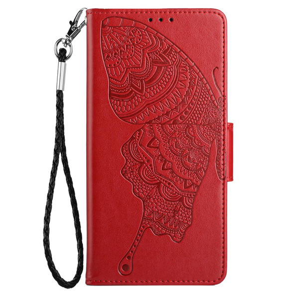 Anti-Scratch Phone Case for Samsung Galaxy A53 5G Shockproof Folio Flip Wallet Cover Butterfly Flower Imprinted Stand Phone Protector 