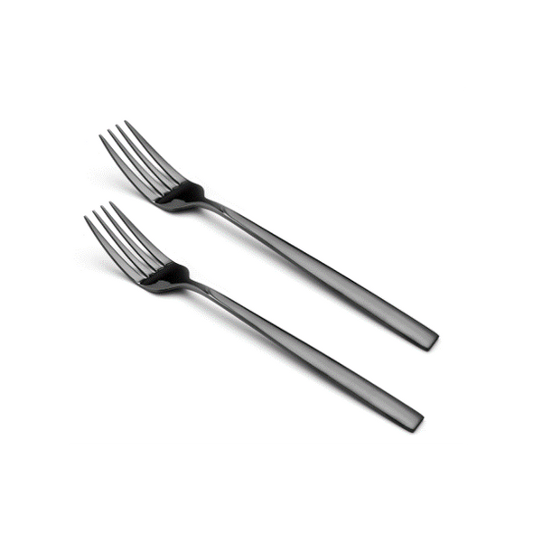 Salton Black Set of 2 Forks