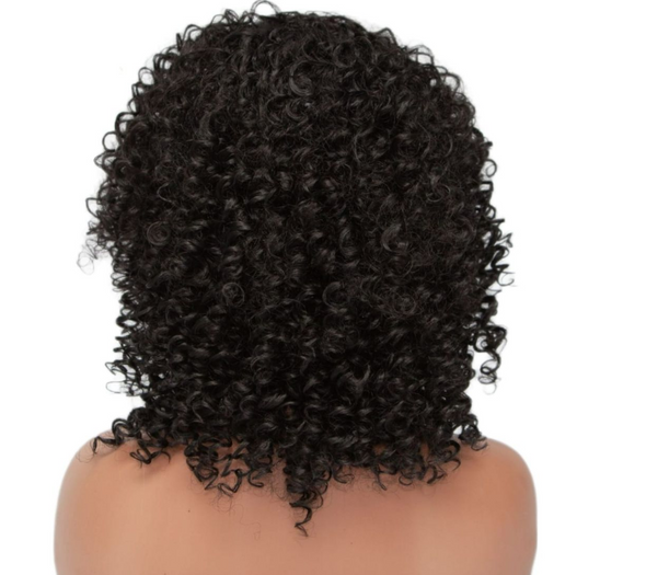 Synthetic Short Curls with Fringe