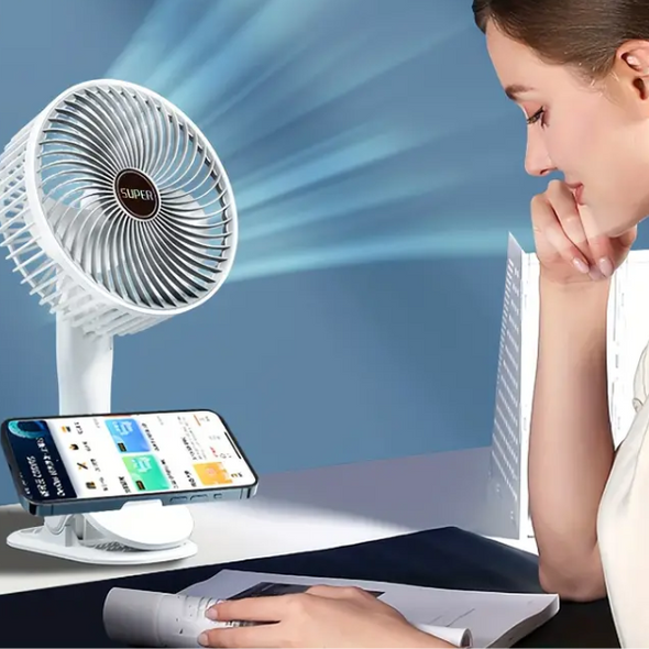 Portable Clip-On Fan - Stay Cool Anywhere, Anytime