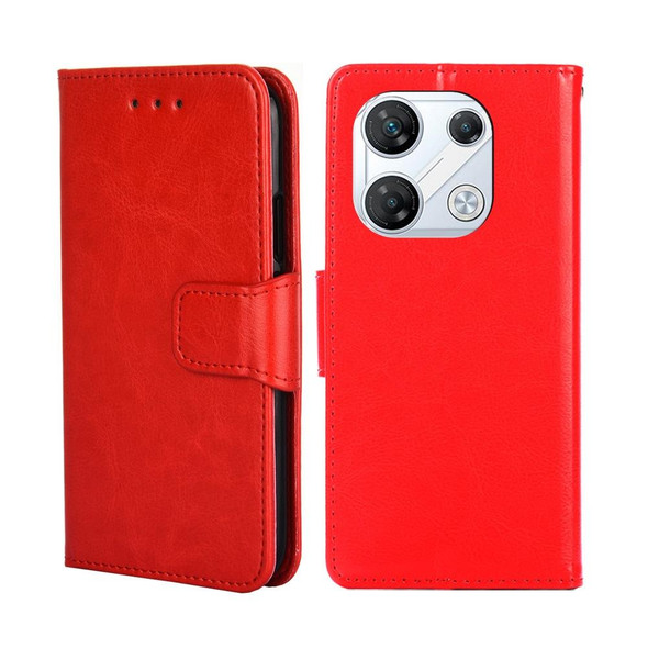 For Infinix GT 10 Pro 5G Crystal Texture Leatherette Phone Case(Red)