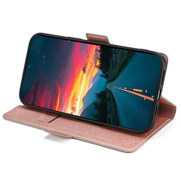 For OPPO A78 4G Ultra-thin Voltage Side Buckle Horizontal Flip Leatherette Phone Case(Rose Gold)